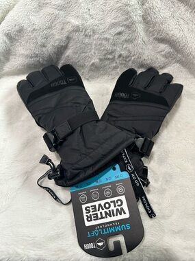 Black Men’s Winter Gloves - Insulated Snow & Ski Gloves